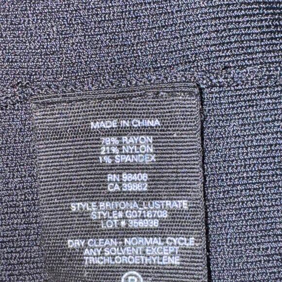 Theory Britona Lustrate Knitted Top Women's Size S Black Deep V Neck L/S - Picture 5 of 5